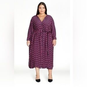 Terra & Sky 1X Midi Shirt Dress NWT